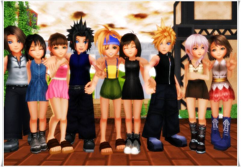 Group of Animated Characters — Brown, Friendly