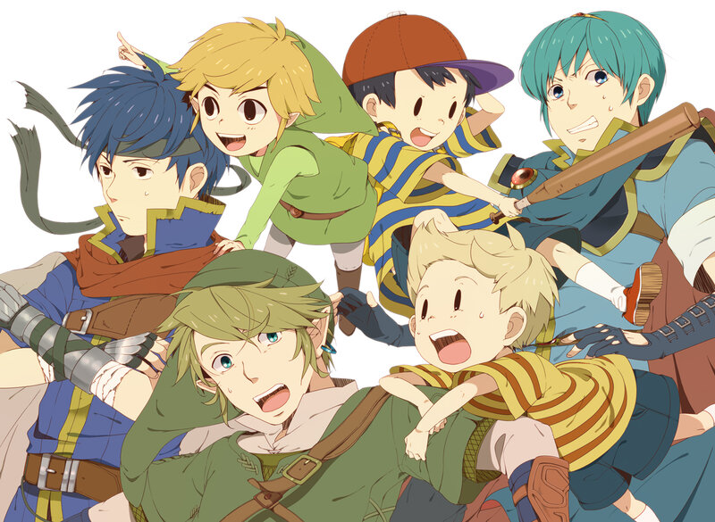 Group of Animated Characters — Green, Energetic