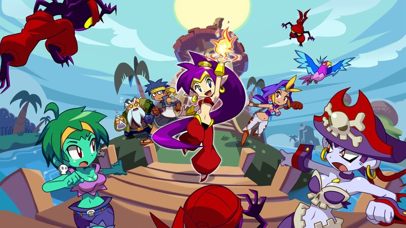 Group of Animated Characters — Purple, Action-packed