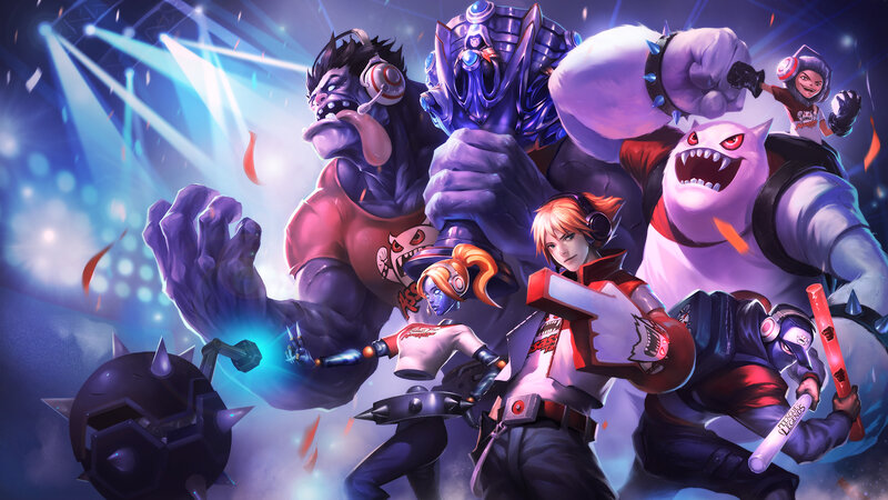 Group of Animated Characters — Purple, Energetic