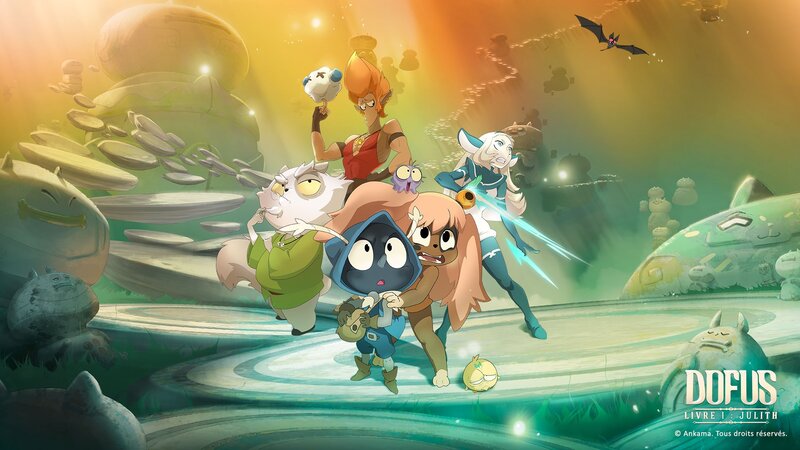 Group of Animated Characters — Yellow, Adventurous, Night
