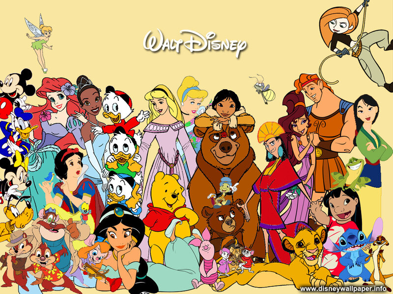 Group of Animated Characters — Yellow, Cheerful