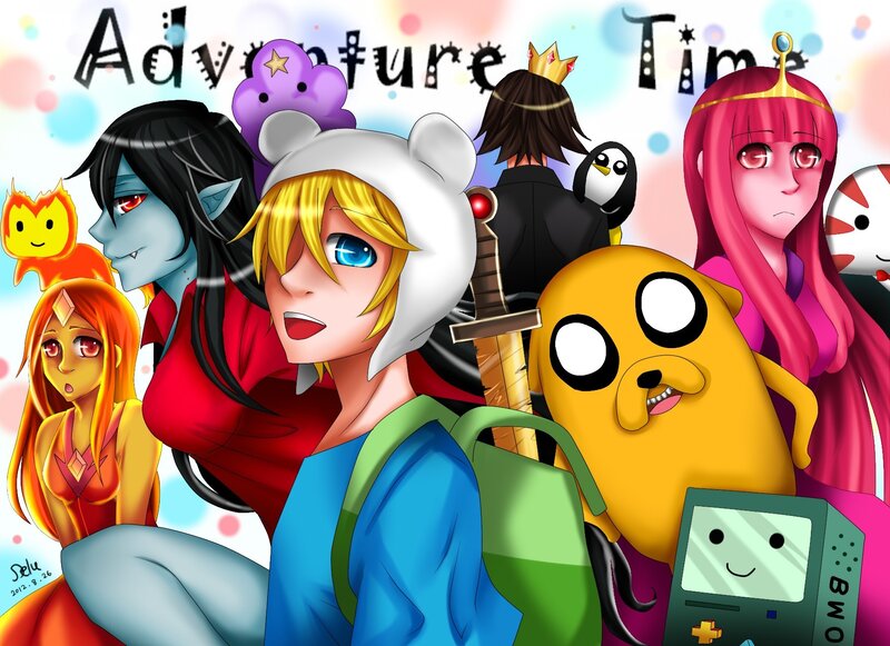Group of Animated Characters — Yellow, Playful, Digital Art, Penguin