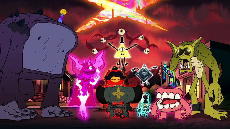 Group of Animated Monsters