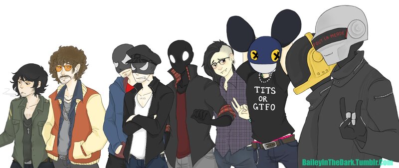 Group of Animated Musicians