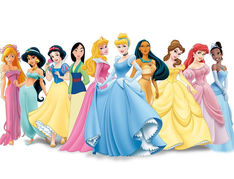 Group of Animated Princesses