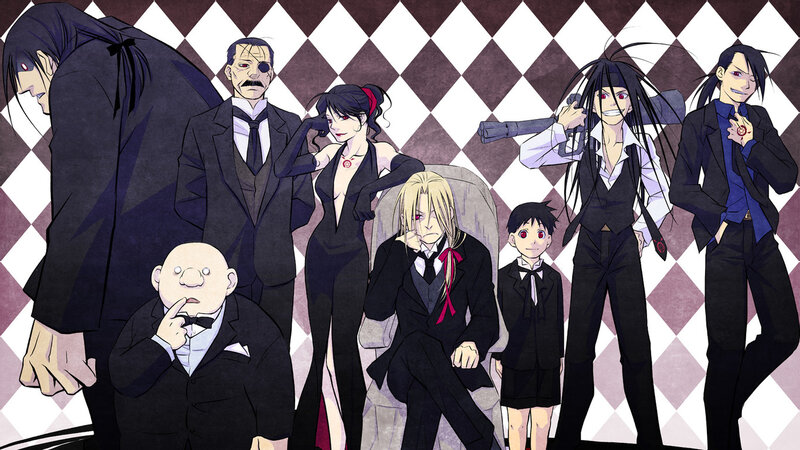 Group of anime assassins