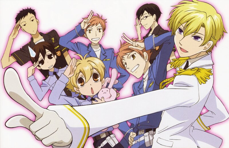 Group of Anime Boys — White