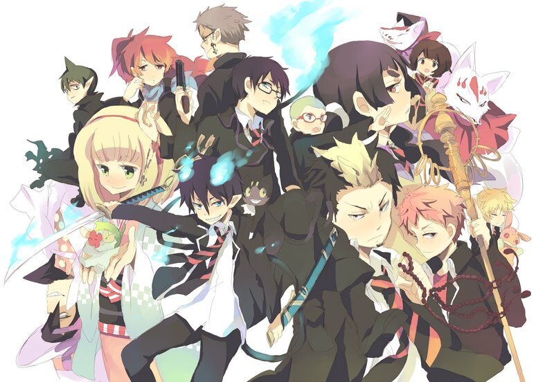Group of anime characters