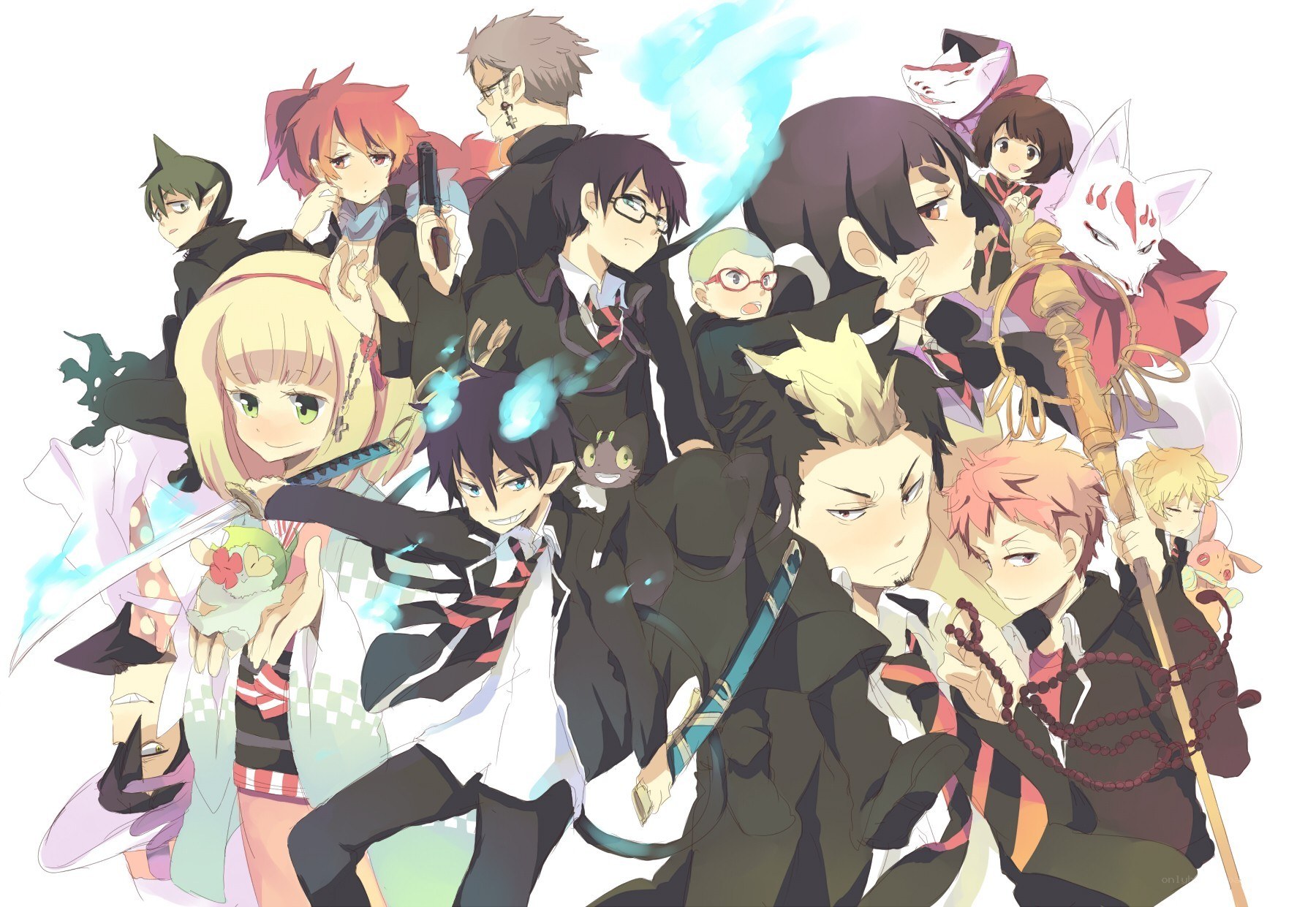 Group of anime characters