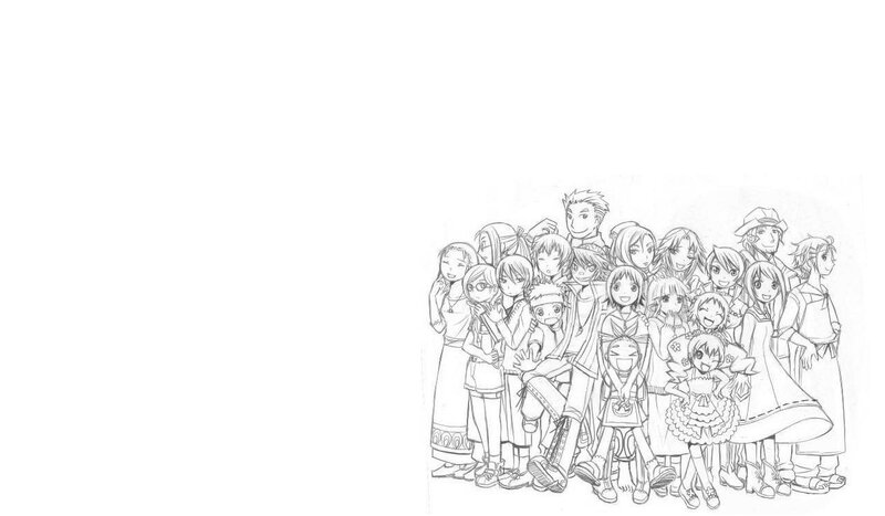 group of anime characters