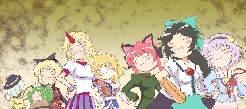 Group of anime characters