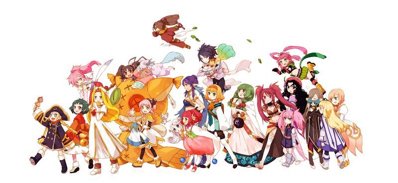 Group of anime characters