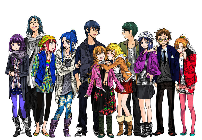 group of anime characters