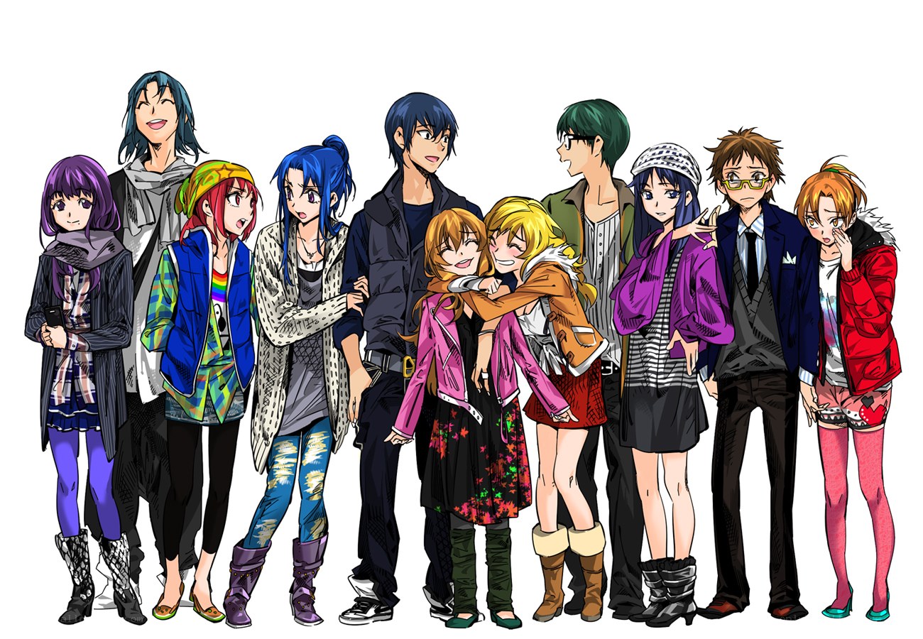 group of anime characters