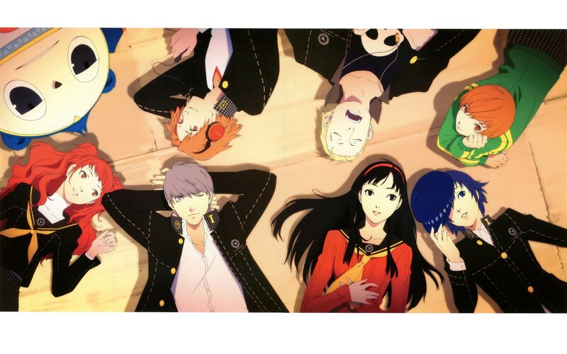 Group of Anime Characters — Black, Calm