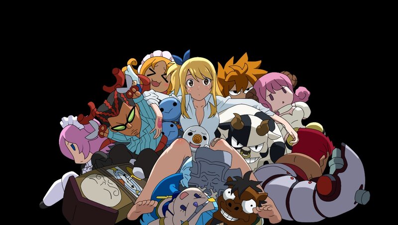 Group of Anime Characters — Black, Chaotic, Anime Characters