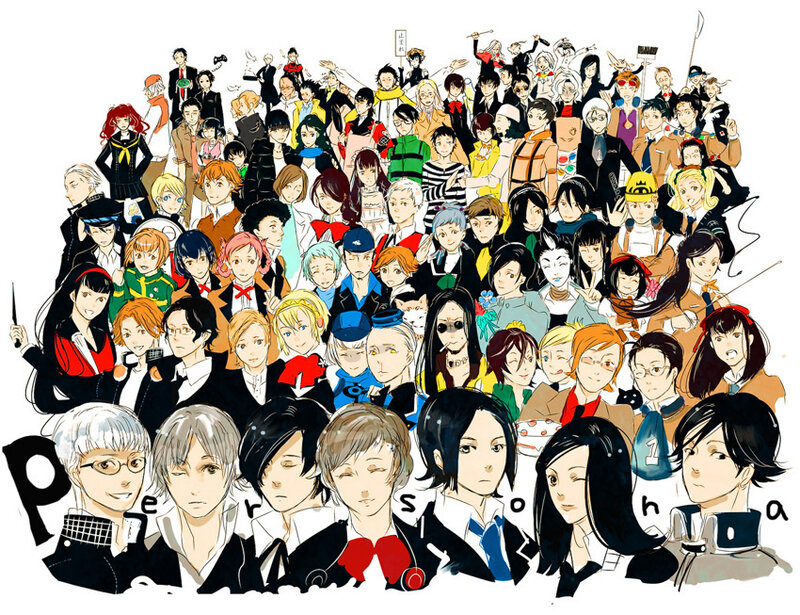 Group of Anime Characters — Black, Chaotic