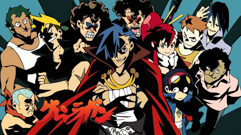 Group of Anime Characters — Black, Dramatic, Anime Characters, Action Poses