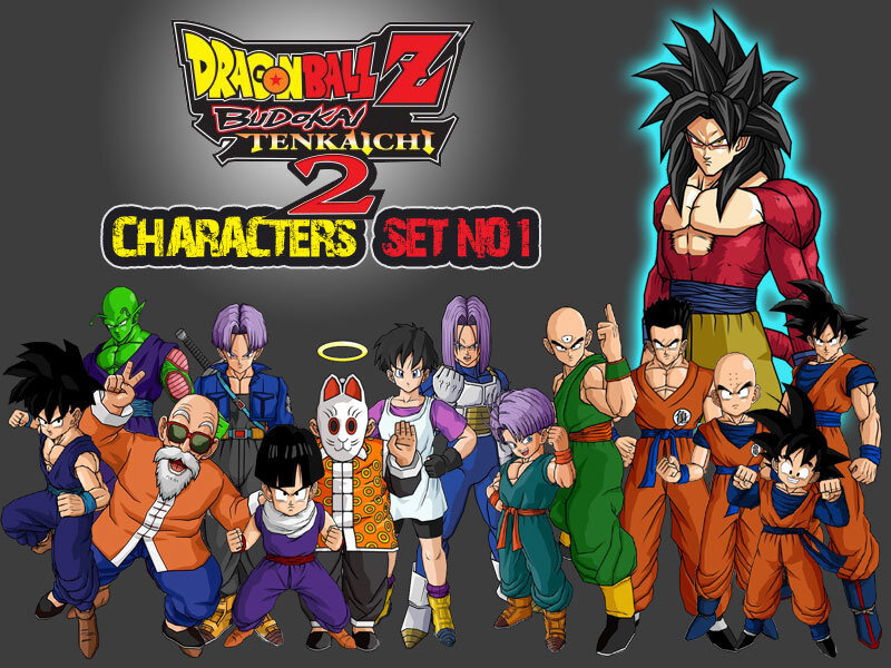 Group of Anime Characters — Black, Dramatic, Logo