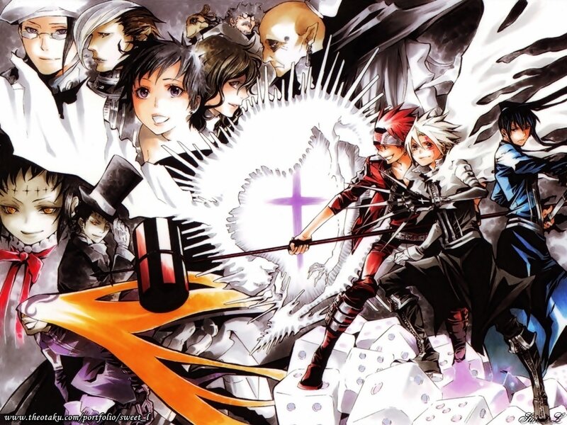 Group of Anime Characters — Black, Dramatic, Manga, Sword