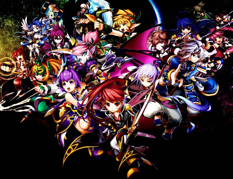 Group of Anime Characters — Black, Dramatic, Night, Fantasy