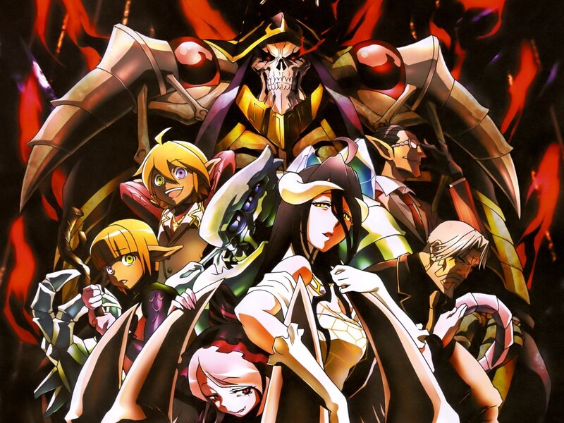 Group of Anime Characters — Black, Dramatic, Skull Armor