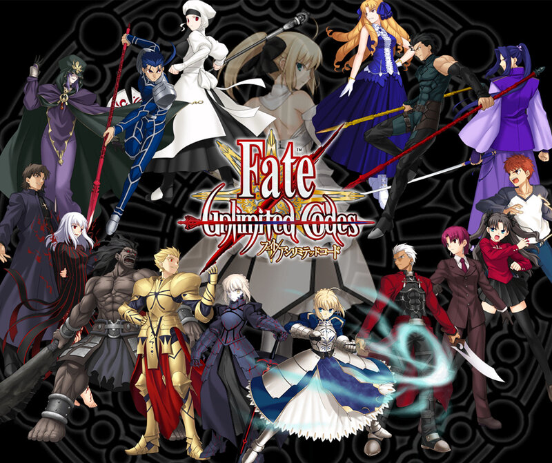 Group of Anime Characters — Black, Dramatic, Swords