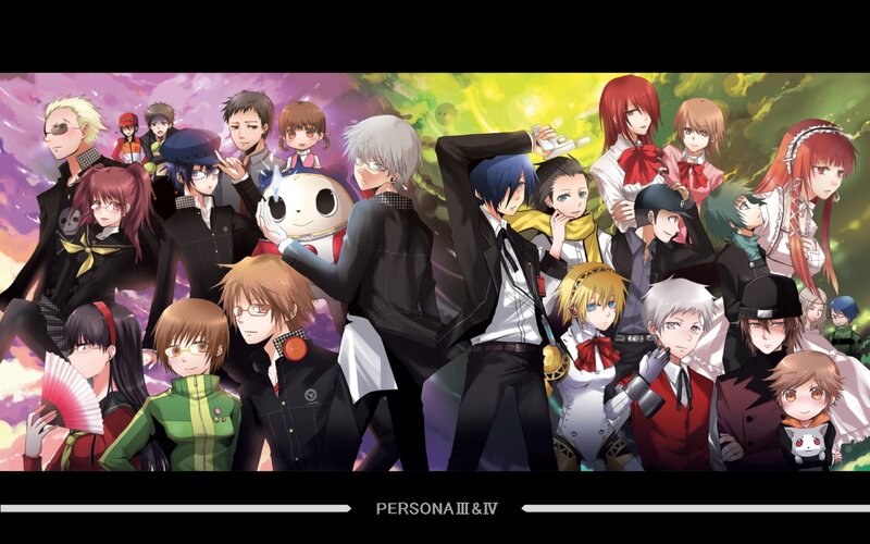 Group of Anime Characters — Black, Dynamic