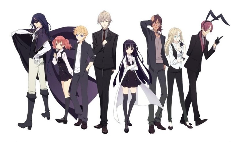 Group of Anime Characters — Black, Neutral, Suits