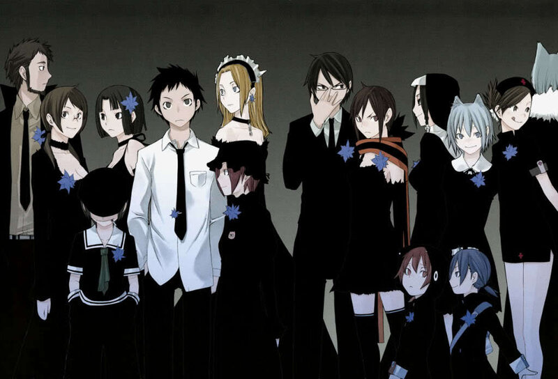 Group of Anime Characters — Black, Serious