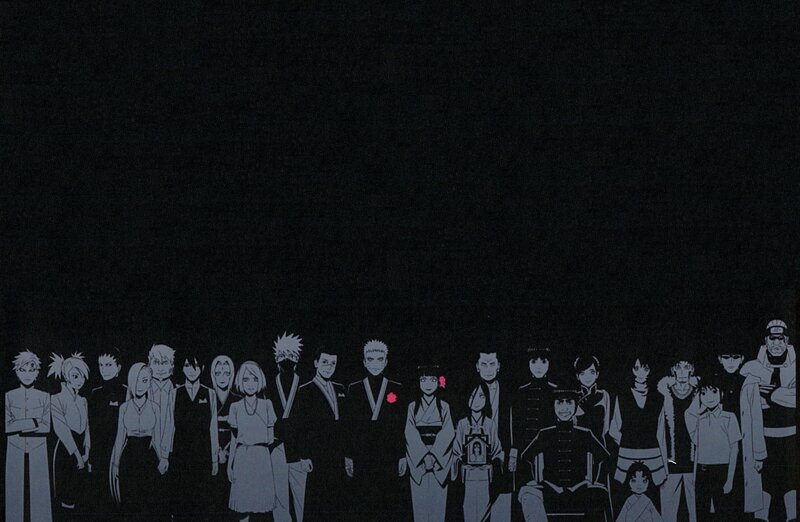 Group of Anime Characters — Black, Somber