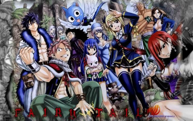 Group of Anime Characters — Blue, Adventurous, Fantasy Creatures