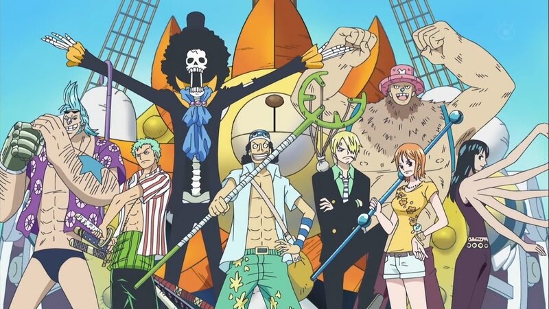 Group of Anime Characters — Blue, Adventurous