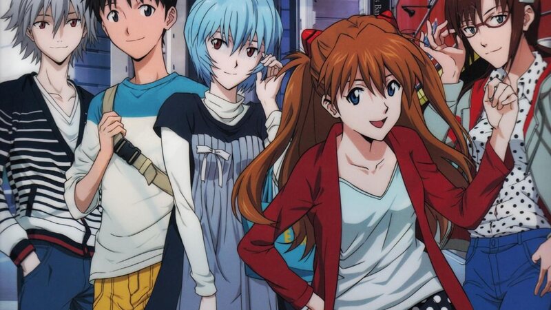 Group of Anime Characters — Blue, Casual