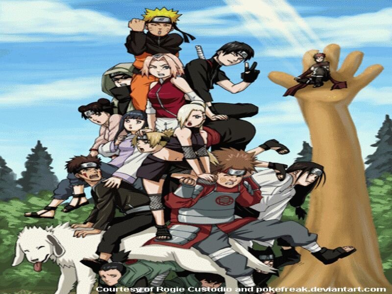 Group of Anime Characters — Blue, Chaotic