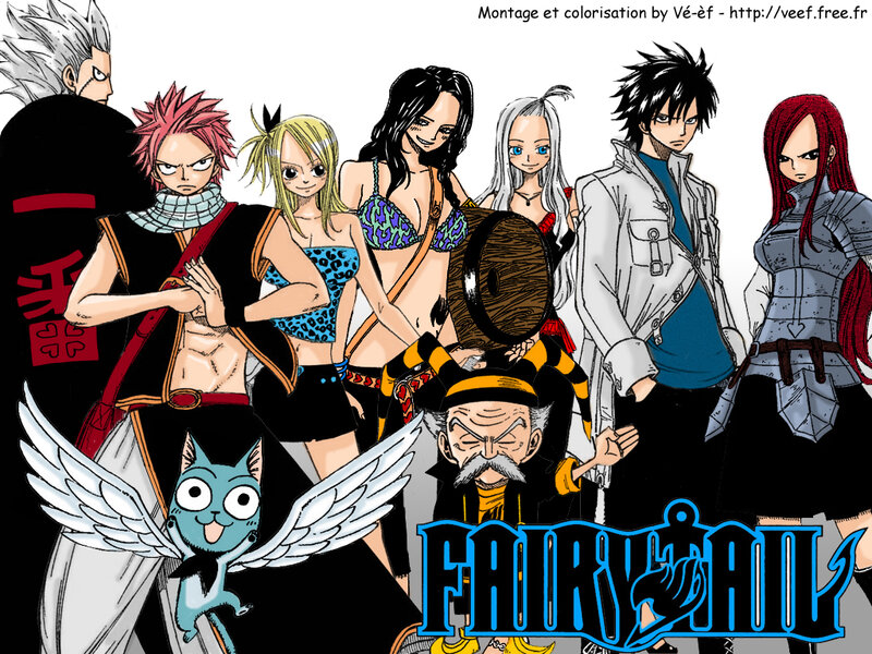 Group of Anime Characters — Blue, Confident