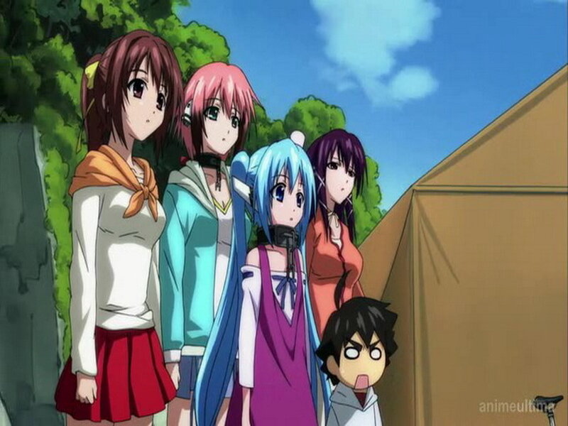 Group of Anime Characters — Blue, Curious