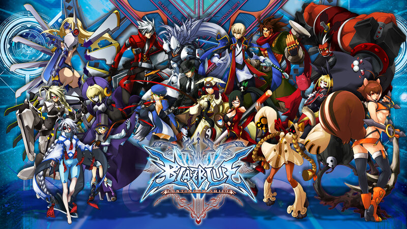 Group of Anime Characters — Blue, Dramatic, Digital Art, Video Game
