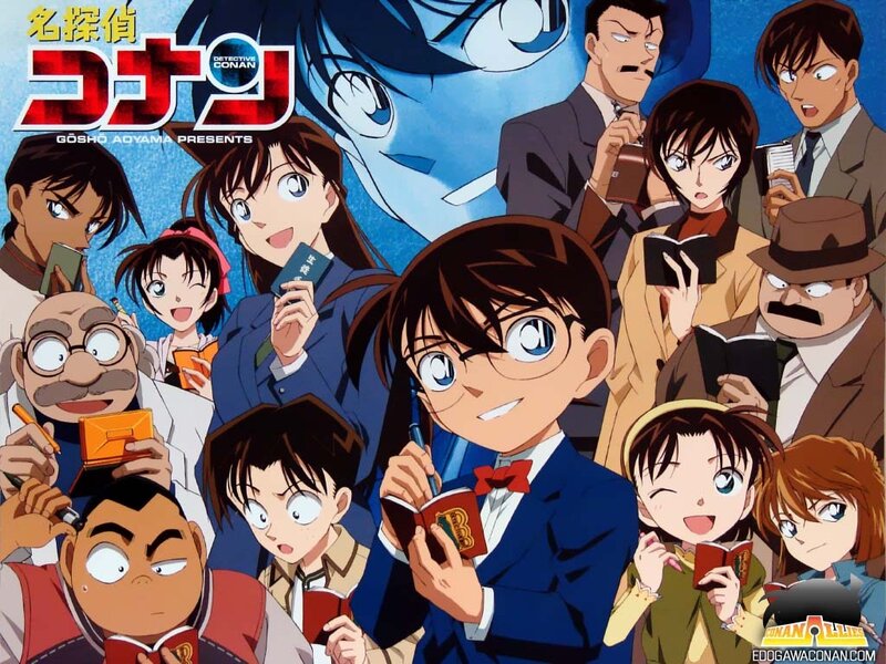 Group of Anime Characters — Blue, Dramatic, Glasses