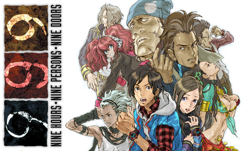 Group of Anime Characters — Blue, Dramatic, Manga