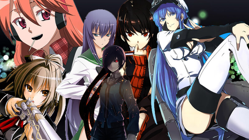 Group of Anime Characters — Blue, Dramatic, Night, Anime Art