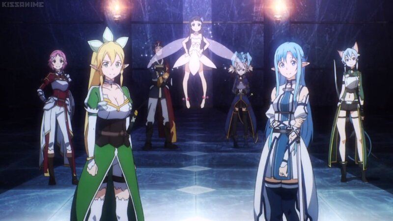 Group of Anime Characters — Blue, Dramatic, Night, Fantasy