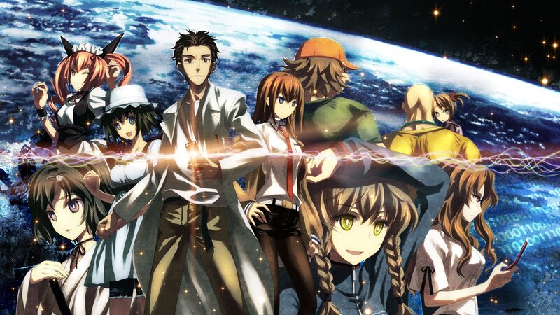 Group of Anime Characters — Blue, Dramatic, Night, Space