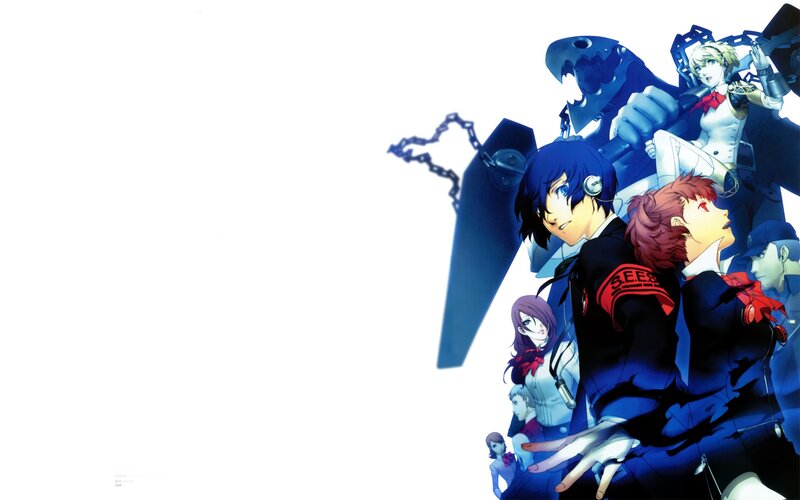 Group of Anime Characters — Blue, Dramatic, Robot, Chains