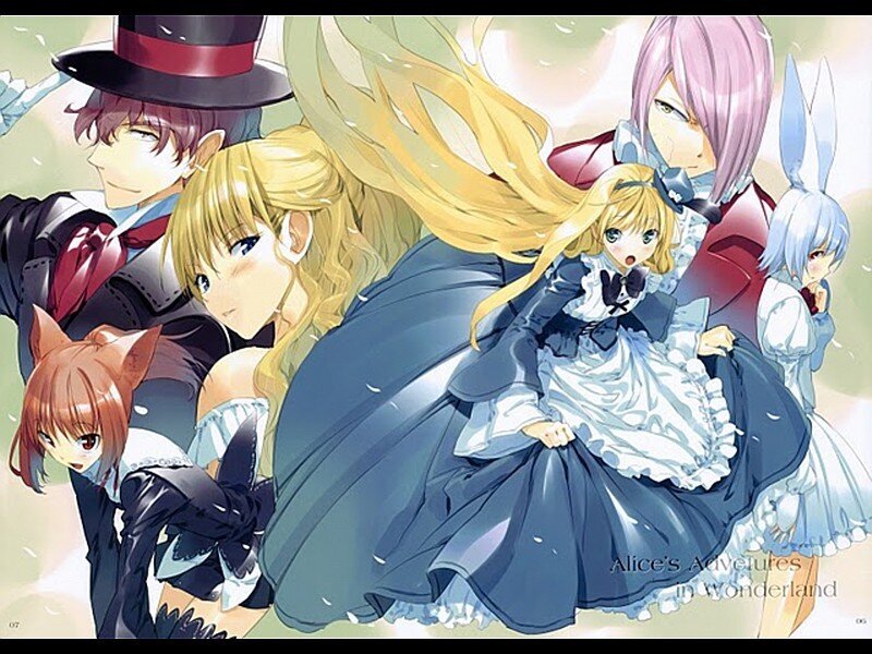 Group of Anime Characters — Blue, Dramatic, Top Hat