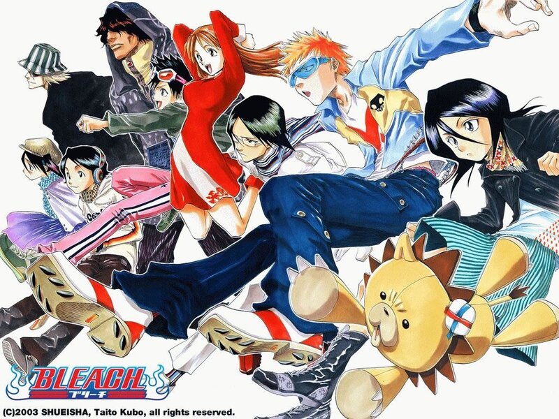Group of Anime Characters — Blue, Dynamic, Manga