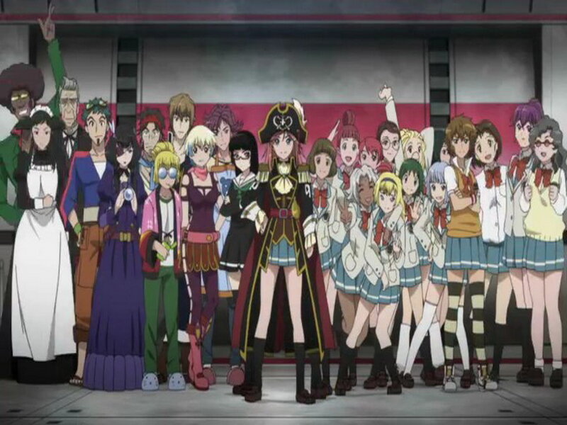 Group of Anime Characters — Blue, Energetic, Anime Characters
