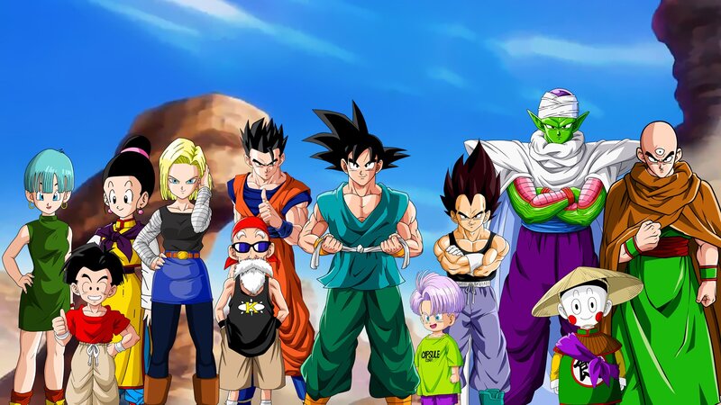 Group of Anime Characters — Blue, Heroic