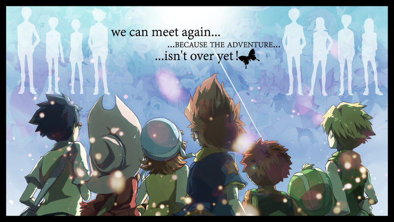 Group of Anime Characters — Blue, Hopeful